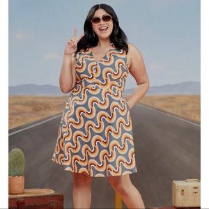 Modcloth "Mod As Well" Rainbow Sleeveless Size 24